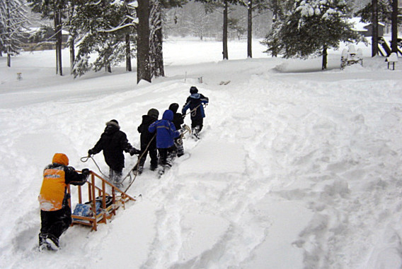 Winter wonderland — at least to the Boy Scouts